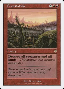 Devastation 1x MtG Starter 1999 PLAYED - Image 1