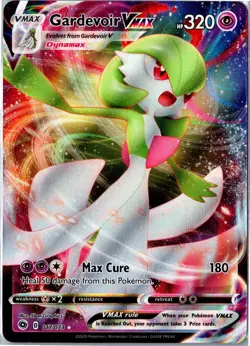 POKEMON CARD - GARDEVOIR VMAX 017/073 CHAMPION'S PATH VMAX RARE HOLO NEAR MINT - Image 1
