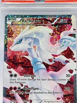 2013 Reshiram RC22/RC25 Legendary Treasures Radiant Collection PSA 8 Pokemon - Image 2