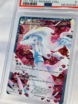 2013 Reshiram RC22/RC25 Legendary Treasures Radiant Collection PSA 8 Pokemon - Image 3