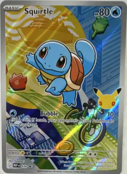 Pokemon TCG Squirtle Promo Holo MEP 039 2026 Basic HP 80 Water Gun - Image 1