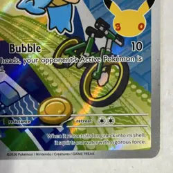 Pokemon TCG Squirtle Promo Holo MEP 039 2026 Basic HP 80 Water Gun - Image 3