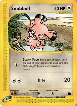 Snubbull 101/144 - Skyridge - Pokemon - MP - Image 1