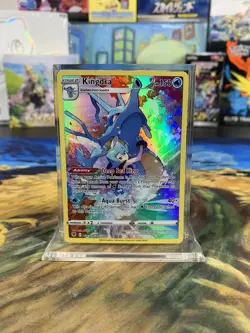 Pokemon Card Astral Radiance SWSH10 Kingdra Full Art Rare TG03/TG30 - Creased - Image 1