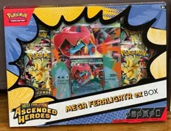 Pokemon TCG Ascended Heroes Mega Feraligatr Ex Box - Brand New & Sealed - Image 1