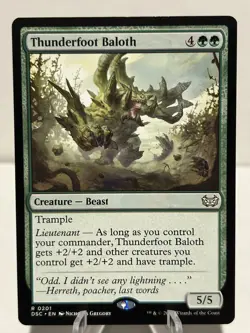 Thunderfoot Baloth 201 R Commander: Duskmourn: House of Horror Normal NM MTG - Image 1