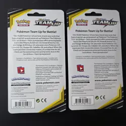 Pokemon TEAM UP Blister Packs Checklane Pikachu &Mimikyu SM162 &3 promo-LOT OF 2 - Image 2