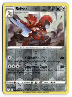 Scizor 086 Crown Zenith Rare 159 Pokemon Reverse Holo - Image 1