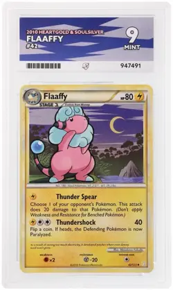 Pokemon TCG Flaaffy Heartgold Soulsilver 42/123 Regular Uncommon Ace 9 - Image 1