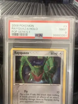 Pokemon Rayquaza Holo Rare 2006 Pop Series 1 PSA 9 Mint - Image 4
