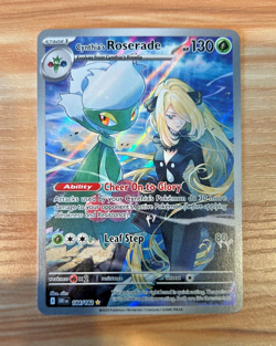 Cynthia's Roserade 184/182 Illustration Rare Destined Rivals Pokemon Near Mint - Image 1