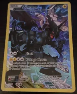 Pokemon Zekrom Full Art Promo Holo XY76 LP - Image 1