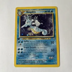 Pokemon TCG 1st Edition Kingdra Holo Rare 8/111 Neo Genesis - MP-HP - Image 1