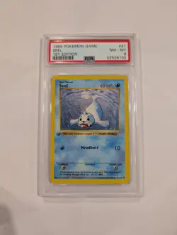 Seel First Edition Shadowless Pokemon 1999 Psa 8 Nm-m - Image 1