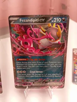Pokemon Fezandipity ex 142/217 Ascending Heroes English NM Pack To Sleeve - Image 1