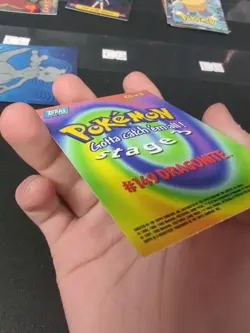 TOPPS POKEMON E12 OF 12 #149 DRAGONITE STAGE 3 BLACK LOGO! MP - Image 3