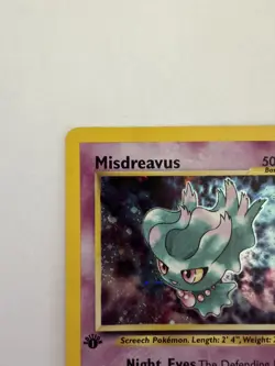 2001 Pokemon Neo Revelation 1st Edition Misdreavus Holo #11/64 - Image 3