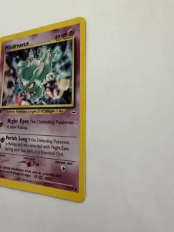 2001 Pokemon Neo Revelation 1st Edition Misdreavus Holo #11/64 - Image 5