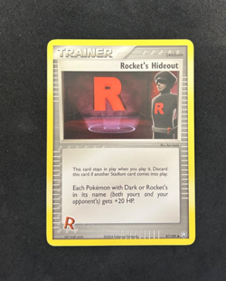2004 POKEMON EX TEAM ROCKET RETURNS 87/109 ROCKET'S HIDEOUT - VERY LP - Image 1