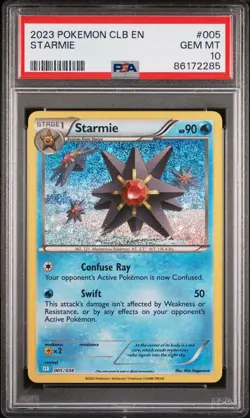 🔥 Pokemon TCG 🔥 Starmie 005/034 CLB Pokemon Classic Collection PSA 10 / GEM MT - Image 3