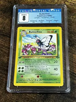 Pokemon TCG Butterfree Jungle 33/64 Regular 1st Edition Uncommon - Image 1