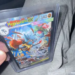 Mega Lucario EX Full Art Special Illustration Rare 179/132 Holo 340 HP Pokemon - Image 3