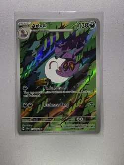 Pokemon TCG Arbok 176/162 Temporal Forces Holo Illustration Rare Excellent - Image 1