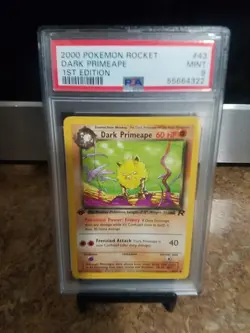2000 Pokemon Rocket Dark Primeape 1st Edition Psa 9 - Image 2