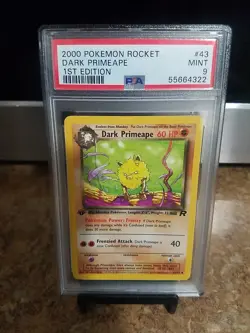 2000 Pokemon Rocket Dark Primeape 1st Edition Psa 9 - Image 3