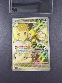 Pokemon Lillie's Ribombee 164/159 Journey Together Illustration Rare. 43 - Image 1