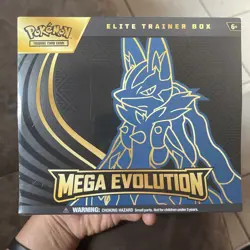 Pokemon MEGA EVOLUTIONS LUCARIO ETB Elite Trainer Box TCG New Sealed 2025 Lucari - Image 1
