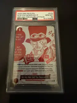 2025 ONE PIECE 3RD ANNIVERSARY! BUT ACE HERE SAID YOU DESERVED IT!! PSA 10 - Image 1