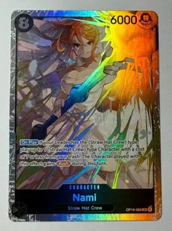 Nami OP15-086 Super Rare Adventure on Kami's Island Foil One Piece TCG English - Image 1