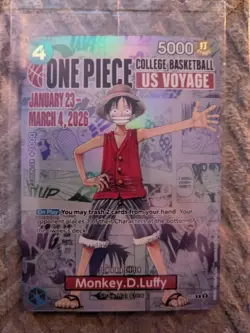 One Piece Luffy College Basketball US Voyage Limited Edition - Image 1