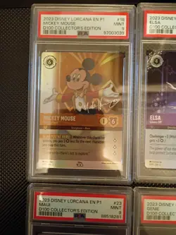 Lorcana D100 Collector's Edition Promo Set Of 6 PSA 9 - Image 2