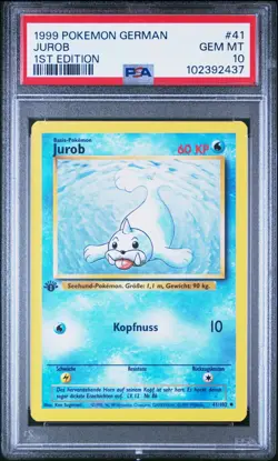 PSA 10 SEEL JUROB 41 BASE SET GERMAN 1ST EDITION POKEMON GEM MINT - Image 1