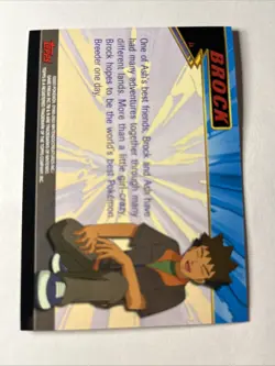 Brock Pokemon Topps Advanced Card NM - Image 2