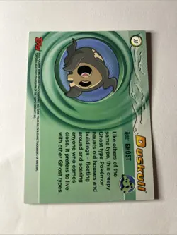 1x Topps Pokemon Advanced Non Holo Duskull #30 Light;y Played Free Shipping - Image 2