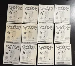 1999 Pokemon Merlin Stickers Opened Pack Lot Of 12 - Image 2