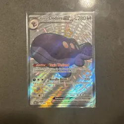 Pokemon Paldean Clodsire ex 219/091 Paldean Fates Shiny Ultra Rare Full Art Holo - Image 1