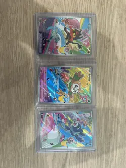 First Partners Promo Illustration Rare 30th Anniversary Pokemon TCG x 3 - Image 1