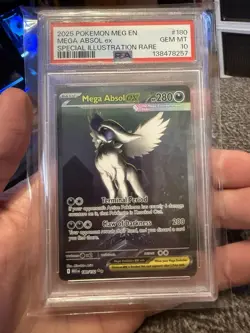 2025 POKEMON MEG EN-MEGA EVOLUTION #180 MEGA ABSOL EX PSA 10 - Image 1