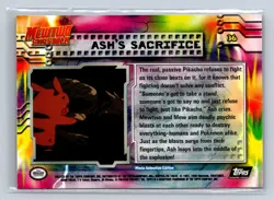 1999 Topps Pokemon Mewtwo Strikes Back Foil Ash's Sacrifice #36 - Image 2