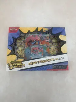 Pokemon TCG Ascended Heroes - Mega Feraligatr ex Box [FACTORY SEALED] - Image 1