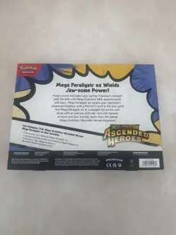 Pokemon TCG Ascended Heroes - Mega Feraligatr ex Box [FACTORY SEALED] - Image 2