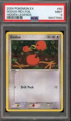 Pokemon Doduo EX Hidden Legends Reverse Holo #60 PSA 9 Mint - Image 1