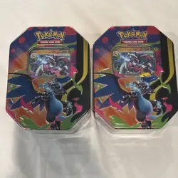 Pokemon Mega Charizard X EX Tin - Factory Sealed - Includes Promo and 4X packs - Image 1