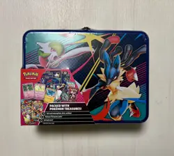 2025 Pokemon TCG Collector Treasure Chest Lunch Box Tin New & Sealed - Image 1