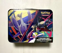 2025 Pokemon TCG Collector Treasure Chest Lunch Box Tin New & Sealed - Image 2