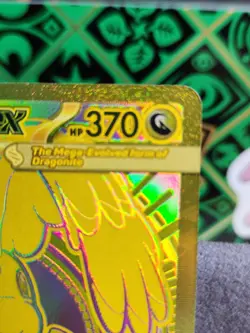 Mega Dragonite Ex 295/217 GOLD HYPER RARE POKEMON ASCENDED HEROES, NM - Image 3